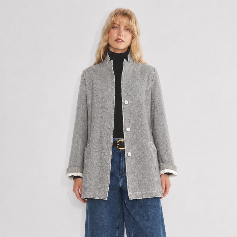 LOFT - Minimalist Raw-Edge Designer Coat | Independent Atelier